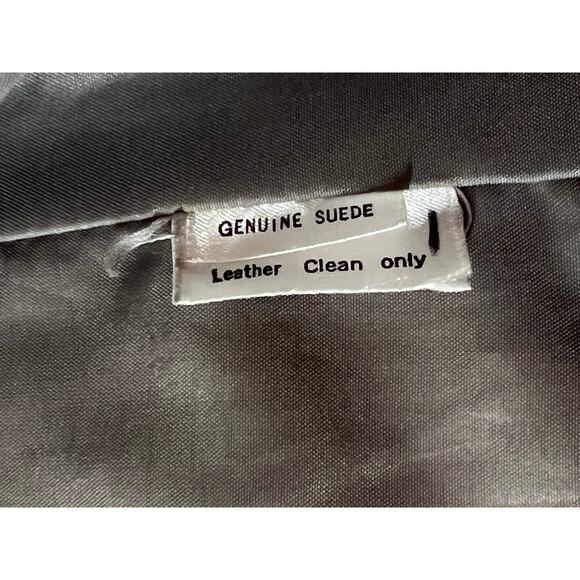 Vintage Genuine‎ Suede Oversized Jacket Karen Marie 3/4 Sleeve Woamns Size M/L - Picture 8 of 9